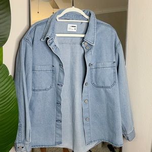 Denim shacket size M